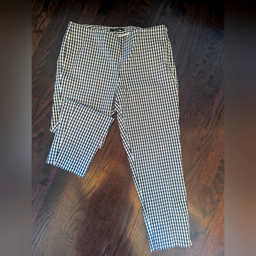 Brooks Brothers gingham pants, 12